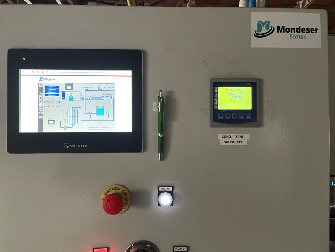 Planta de tratamiento de agua por ósmosis inversa producción 100 m3/dia